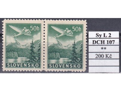 Slovenský štát Sy L 2 DCH 107 svěží