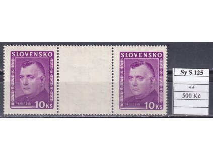 Slovenský štát Sy S 125 svěží