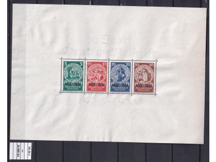 Deutsches Reich Mi Bl 2 svěží zkoušené