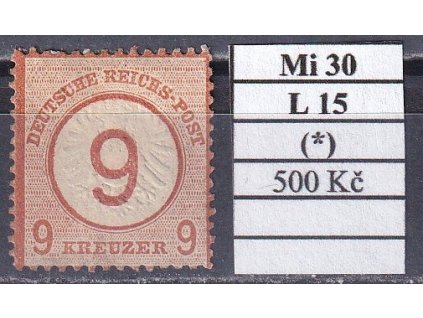 Deutsches Reich Mi 30 L 15 bez lepu