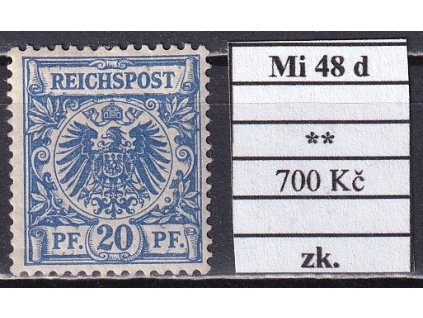 Deutsches Reich Mi 48 b svěží zkoušené