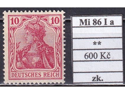 Deutsches Reich Mi 86 I a svěží zkoušené