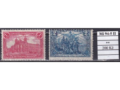 Deutsches Reich Mi 94-5 II svěží