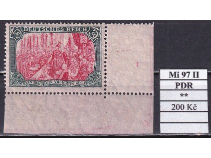 Deutsches Reich Mi 97 II PDR svěží