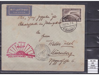 Deutsches Reich Mi 458 EF dopis