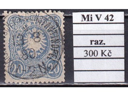 Deutsche Post in der Turkei Mi V 42 razítkované