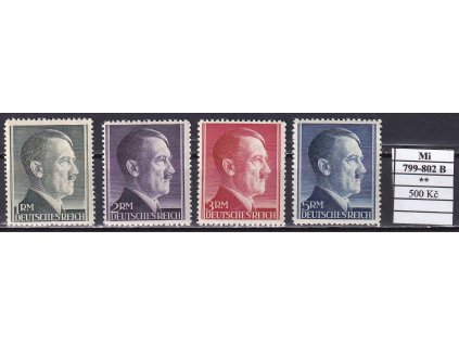 Deutsches Reich Mi 799-02 B svěží