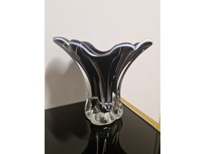 Nádherná váza z hutního skla - Josef Kubinec
