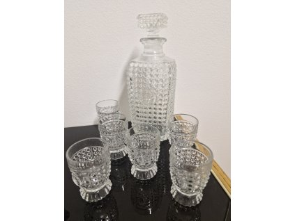 Karafa + 6 skleniček, kolekce PERLIČKA - Adolf Matura