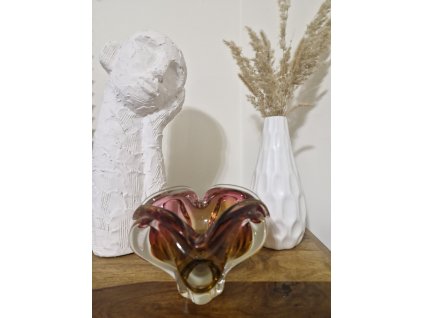 Dvoubarevná mísa z hutního skla - Josef Hospodka