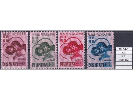 Serbien Mi 54-7 A I svěží