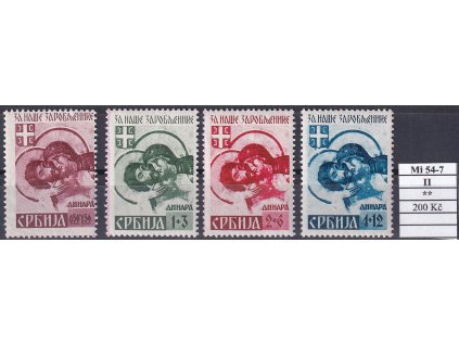 Serbien Mi 54-7 II svěží