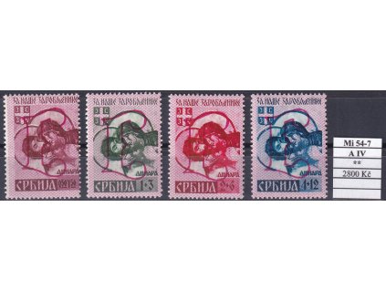 Serbien Mi 54-7 A IV svěží