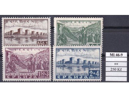 Serbien Mi 46-9 svěží