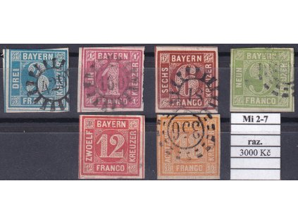 Bayern Mi 2-7 razítkované