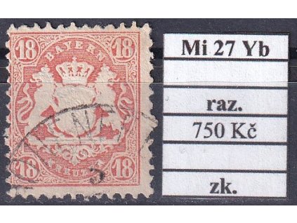 Bayern Mi 27 Yb razítkované zkoušené