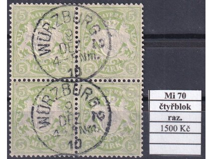 Bayern Mi 70 čtyřblok razítkované