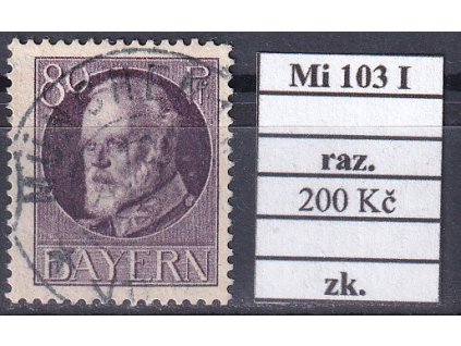 Bayern Mi 103 I razítkované zkoušené