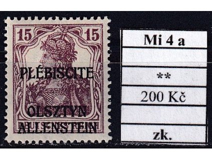 Allenstein Mi 4a svěží zkoušené