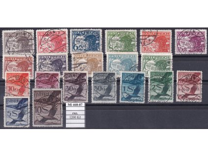 Rakousko Mi 468-87 razítkované
