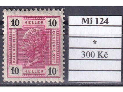 Rakousko Mi 124 po nálepce