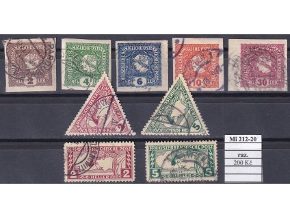 Rakousko Mi 212-20 razítkované