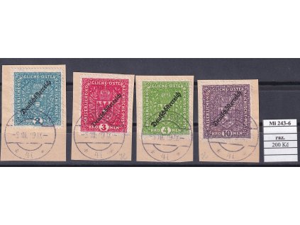 Rakousko Mi 243-6 razítkované