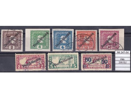 Rakousko Mi 247-54 razítkované
