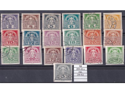 Rakousko Mi 293-11 x razítkované