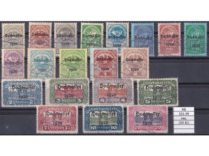 Rakousko Mi 321-39 razítkované