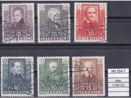 Rakousko Mi 524-7 razítkované