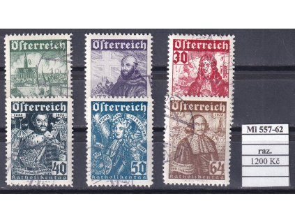 Rakousko Mi 557-62 razítkované