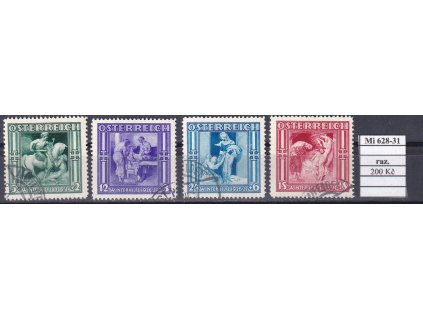 Rakousko Mi 628-31 razítkované