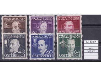 Rakousko Mi 632-7 razítkované