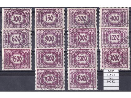 Rakousko Mi P 118-31 razítkované