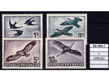 Rakousko Mi 984-7 po nálepce