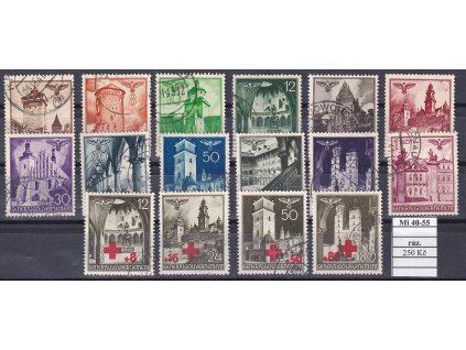 Generalgouvernement Mi 40-55 razítkované