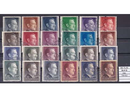 Generalgouvernement Mi 71-91 razítkované