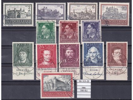 Generalgouvernement Mi 113-25 razítkované