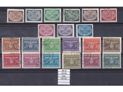 Generalgouvernement Mi D 16-36 razítkované