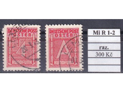 Generalgouvernement Mi R 1-2 razítkované