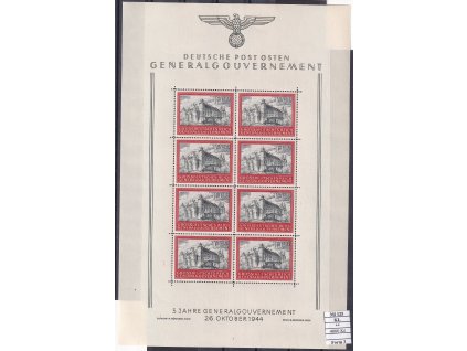 Generalgouvernement Mi 125 KL Form 3 svěží