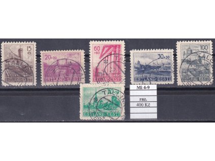Estland Mi 4-9 razítkované