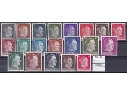 Ukraine Mi 1-20 svěží