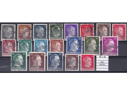 Ukraine Mi 1-20 razítkované