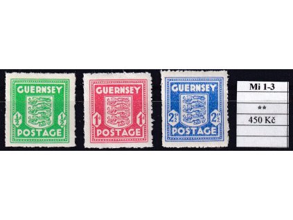 Guernsey Mi 1-3 svěží