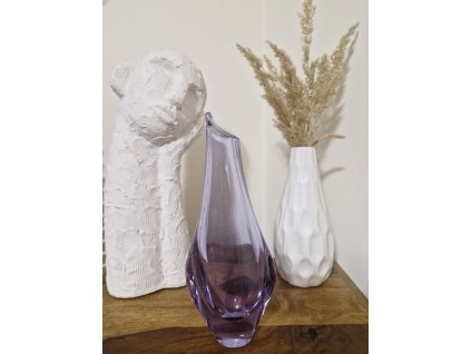 Elegantní váza z hutního skla - MIloslav Klinger
