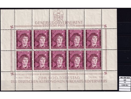 Generalgouvernement Mi 104 KB I/2 svěží