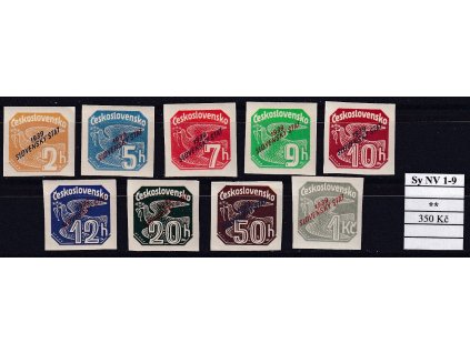 Slovenský stát Sy NV 1-9 svěží