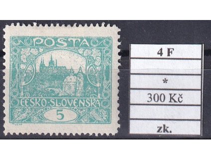 ČSR I 4 F po nálepce zkoušené